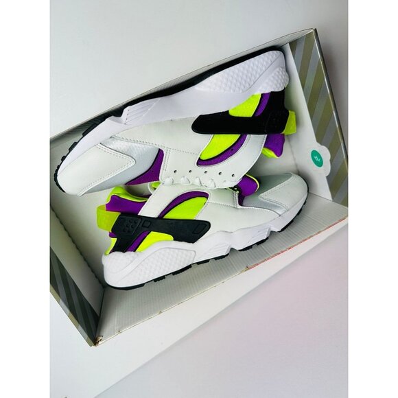 10 Women’s Nike Air Huarache DH4439 101 running shoes White Neon Magenta - Picture 8 of 9